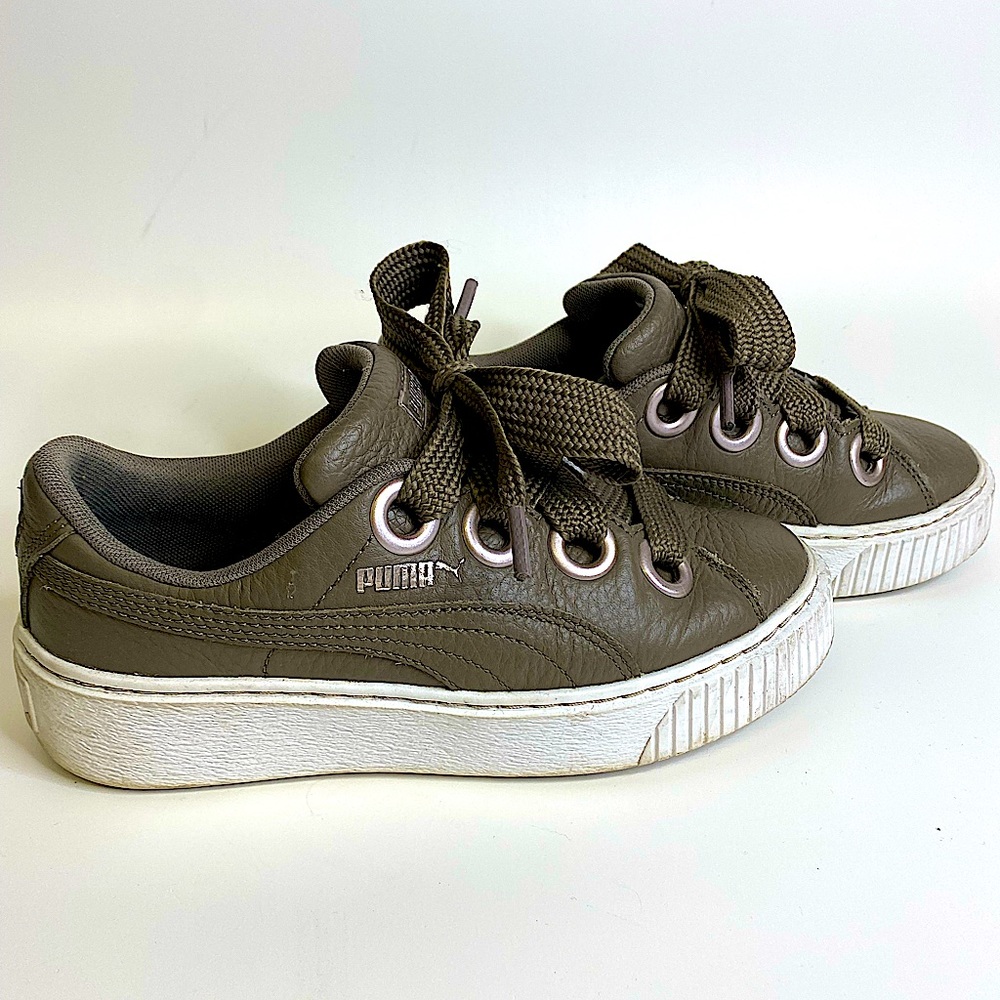 Puma platform large grommet sneakers